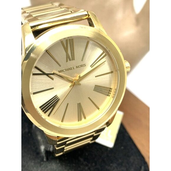 Michael Kors Women's Watch MK3490 Hartman Quartz Gold Stainless Steel 38mm - Picture 12 of 13